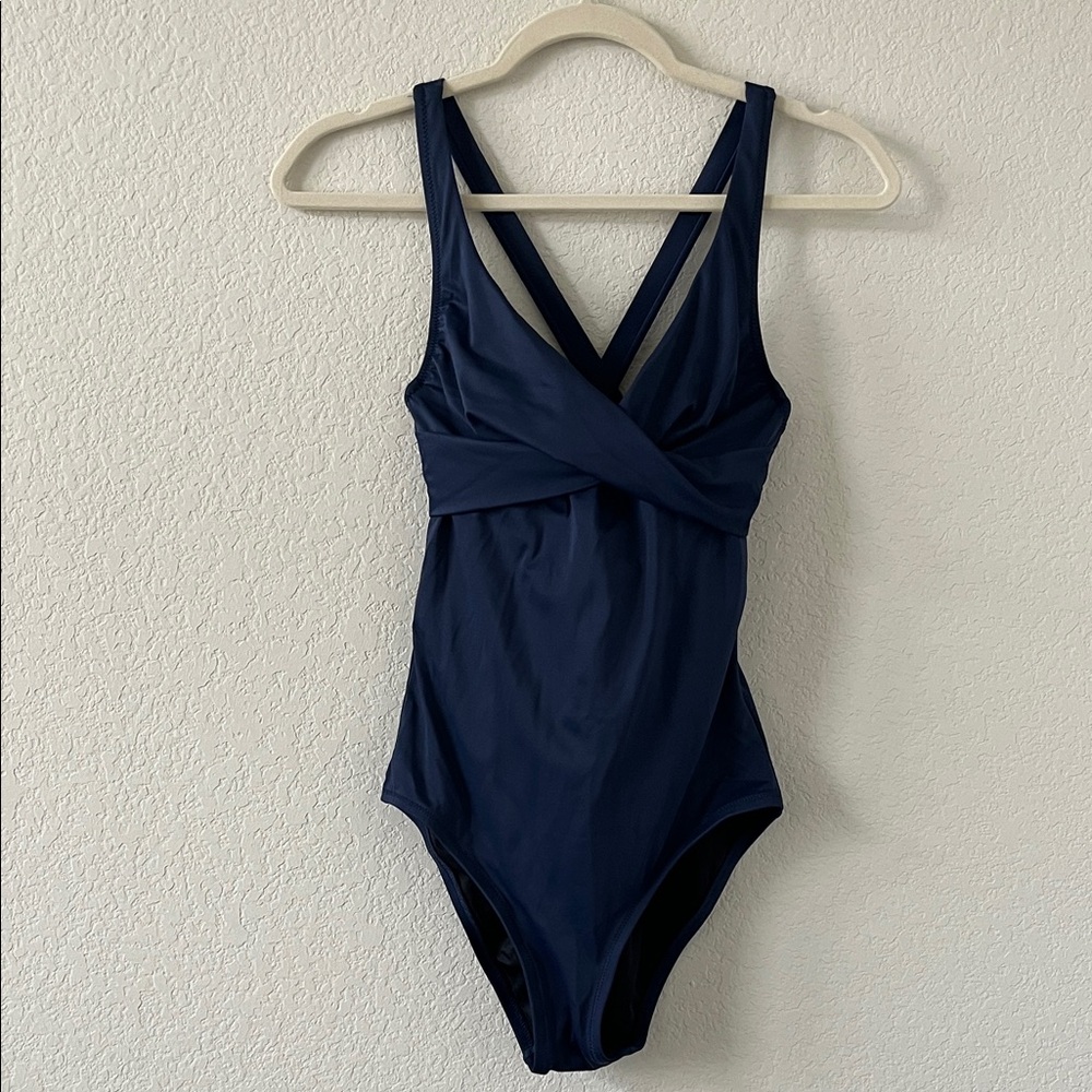 J. Crew Women’s Navy One-Piece Swimsuit